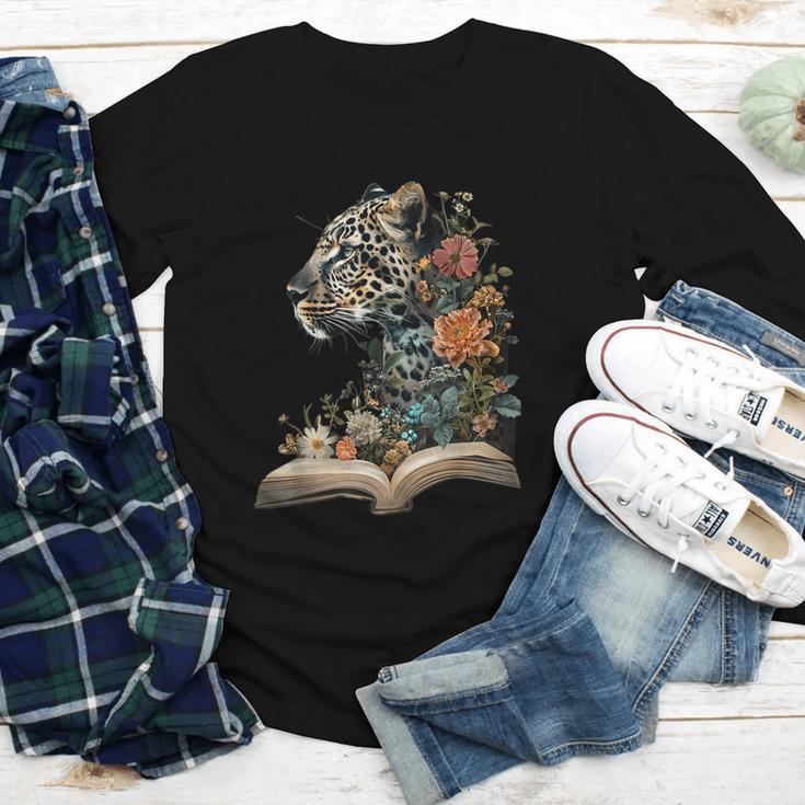 Leopard Book Flower Youth Long Sleeve Tee