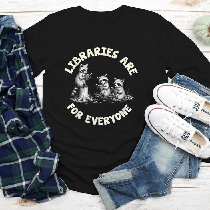 Libraries Are For Everyone Read Banned Book Librarian Reader Youth Long Sleeve Tee
