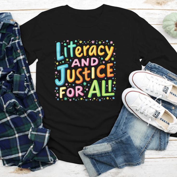 Literacy And Justice For All Protect Banned Books Library Youth Long Sleeve Tee