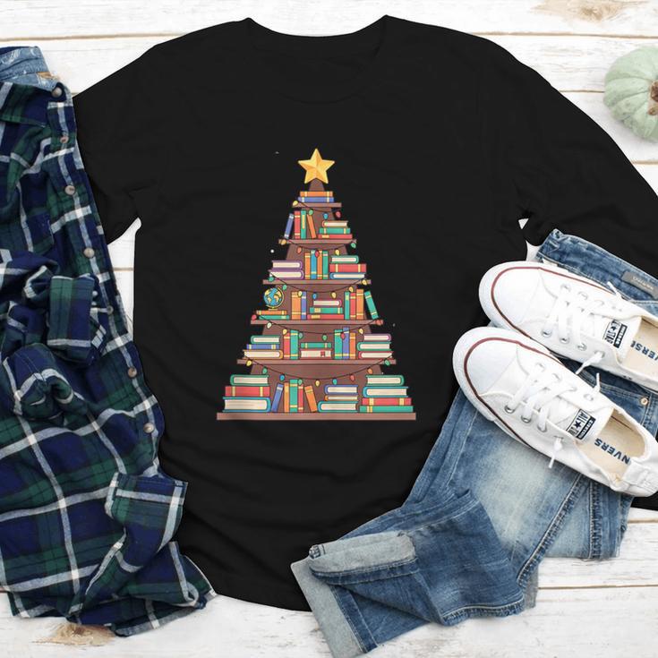 Literary Book Tree Bookish Shelf Art For Avid Readers Youth Long Sleeve Tee
