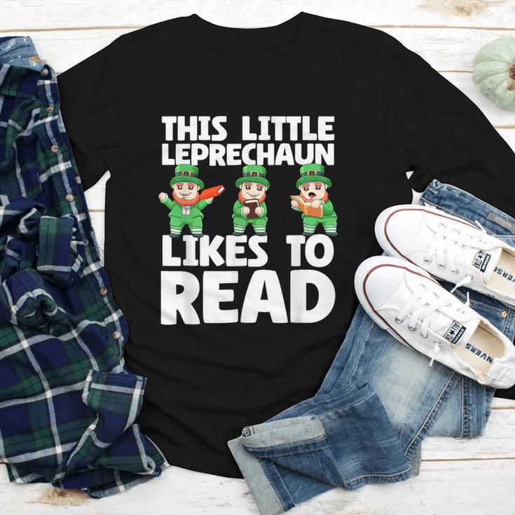 This Little Leprechaun Likes To Read St Patrick's Day Book Youth Long Sleeve Tee