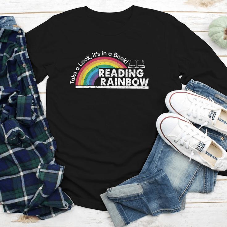 Take A Look It's In A Book Retro Reading Book Lover Youth Long Sleeve Tee Take A Look It's In A Book Retro Reading Book Lover Youth Long Sleeve Tee