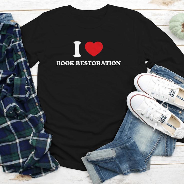 I LOVE BOOK RESTORATION Youth Long Sleeve Tee