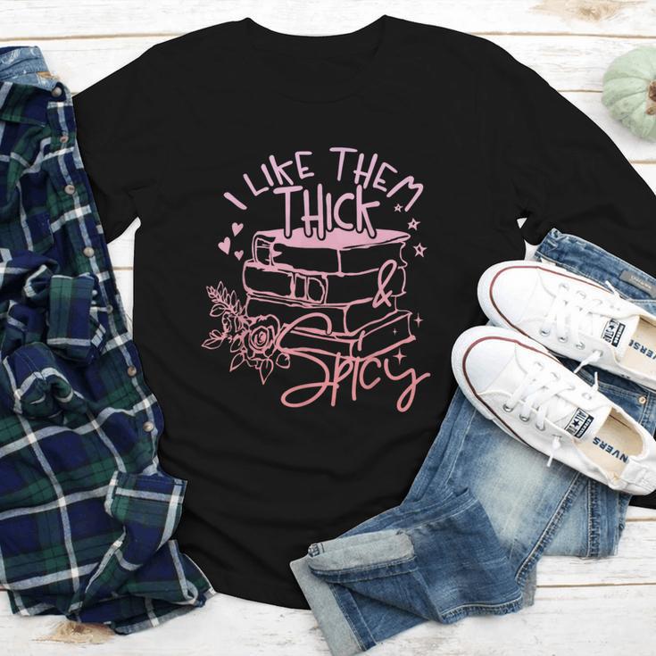 I Like Them Thick And Spicy Booktok Reader Youth Long Sleeve Tee