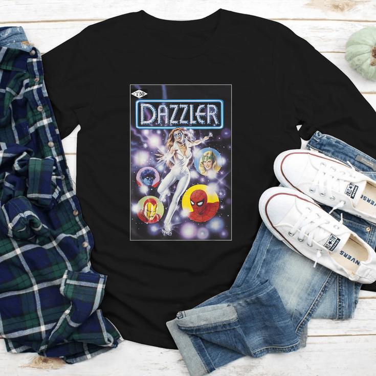Marvel Universe Classic Dazzler Light Power Comic Book Cover Youth Long Sleeve Tee Marvel Universe Classic Dazzler Light Power Comic Book Cover Youth Long Sleeve Tee