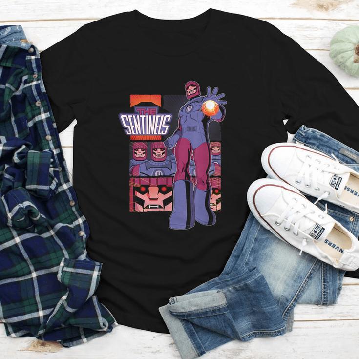 Marvel X-Men '97 Sentinels Vintage Classic Comic Book Panels Youth Long Sleeve Tee
