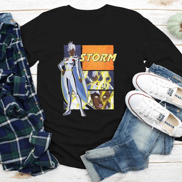 Marvel X-Men '97 Storm Vintage Classic Comic Book Panels Youth Long Sleeve Tee