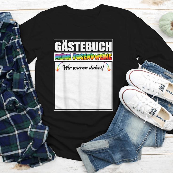 Meine Jugendweihe Guest Book Colourful Wir Waren Dabei MäDchen German Youth Long Sleeve Tee