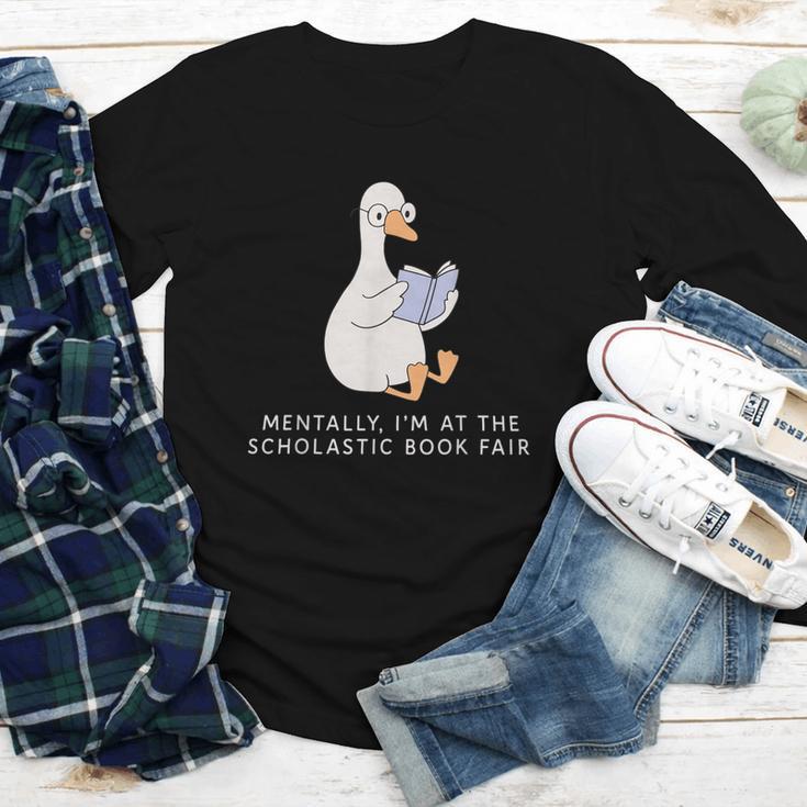 Mentally At The Scholastic Book Fair Retro Vintage Trendy Youth Long Sleeve Tee