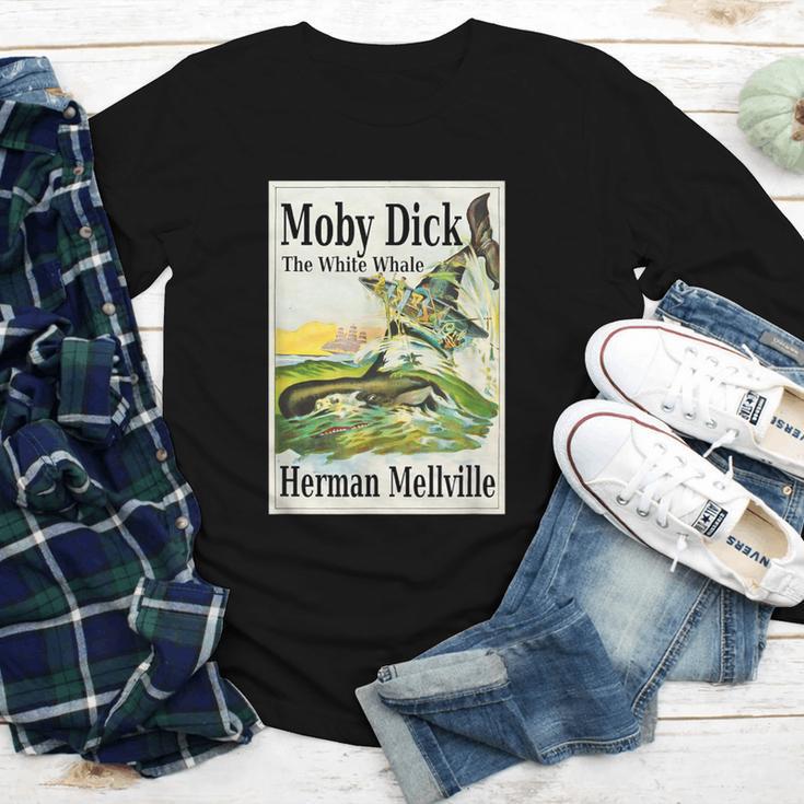 Moby Dick Book Cover Illustration Youth Long Sleeve Tee