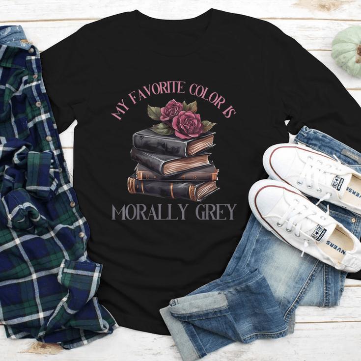 Morally Grey Books Women Morally Grey Is My Favorite Color Youth Long Sleeve Tee