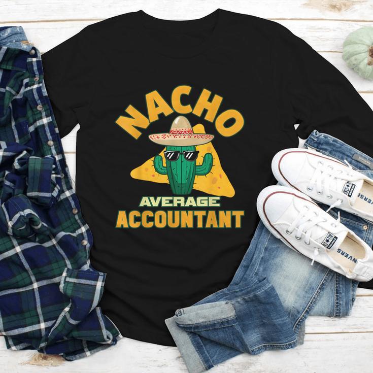 Nacho Average Accountant Accounting Book Keeper Joke Youth Long Sleeve Tee