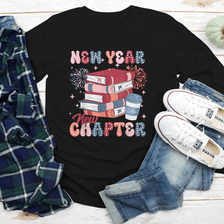 New Year New Chapter Happy New Year 2025 Book Lover Youth Long Sleeve Tee