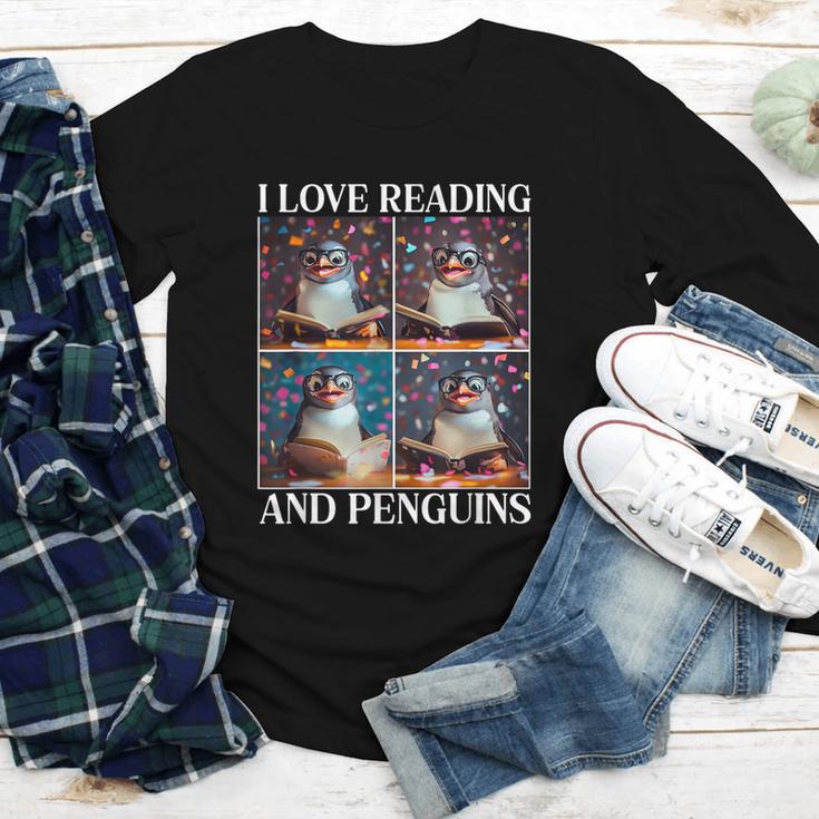 Penguin Love Reading And Penguins Child Book Lover Youth Long Sleeve Tee Penguin Love Reading And Penguins Child Book Lover Youth Long Sleeve Tee