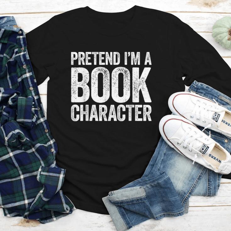 Pretend I'm A Book Character Shirt Adult Kids Costume Youth Long Sleeve Tee Pretend I'm A Book Character Shirt Adult Kids Costume Youth Long Sleeve Tee
