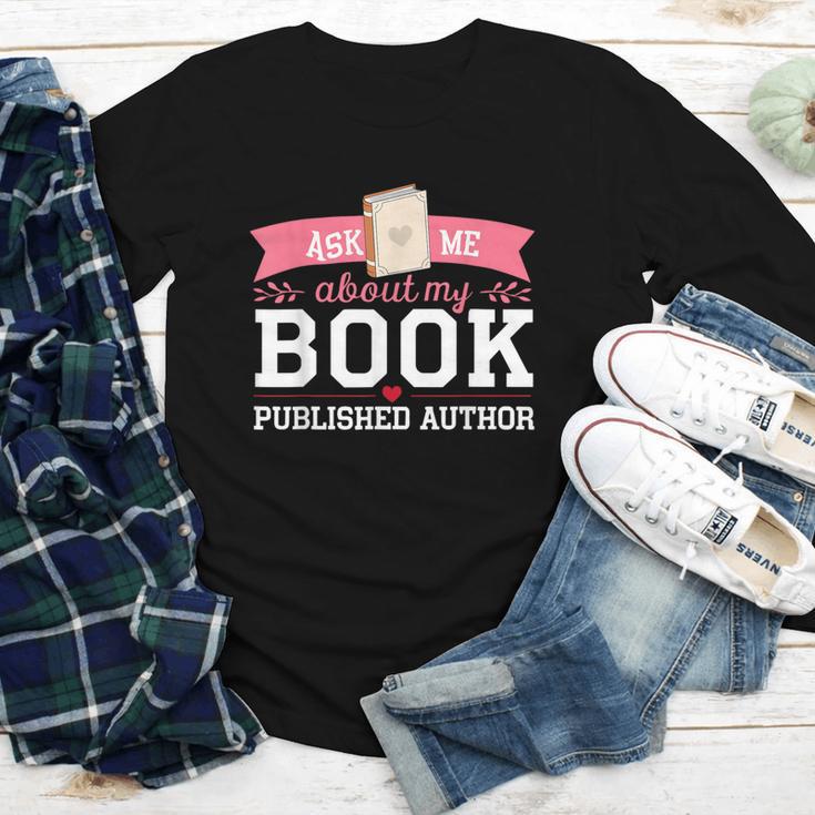 Published Author Ask Me About My Book Youth Long Sleeve Tee Published Author Ask Me About My Book Youth Long Sleeve Tee