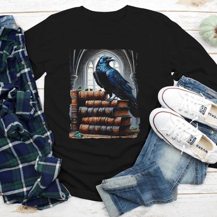 Raven On A Stack Of Books Wisdom Of Odin Youth Long Sleeve Tee Raven On A Stack Of Books Wisdom Of Odin Youth Long Sleeve Tee