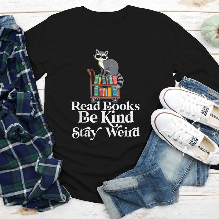 Read Book Be Kind Stay Weird Book Reader Lover Bookworm Youth Long Sleeve Tee