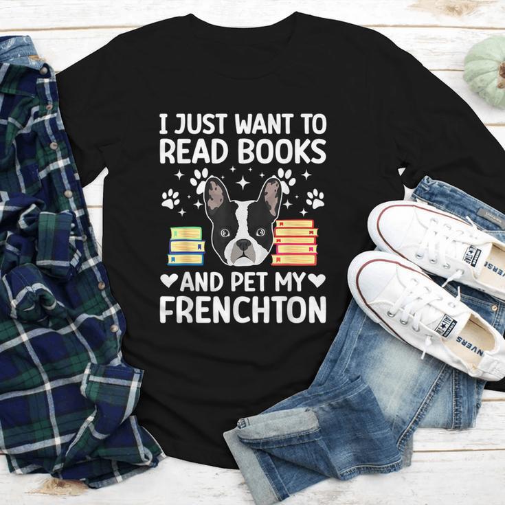 Read Books & Pet My Frenchton Owner Frenchton Lover Youth Long Sleeve Tee