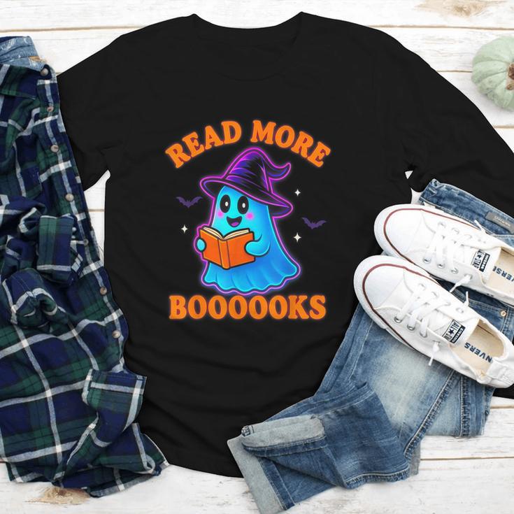 Read More Books Halloween Book Cute Ghost Reading Teaching Youth Long Sleeve Tee Read More Books Halloween Book Cute Ghost Reading Teaching Youth Long Sleeve Tee