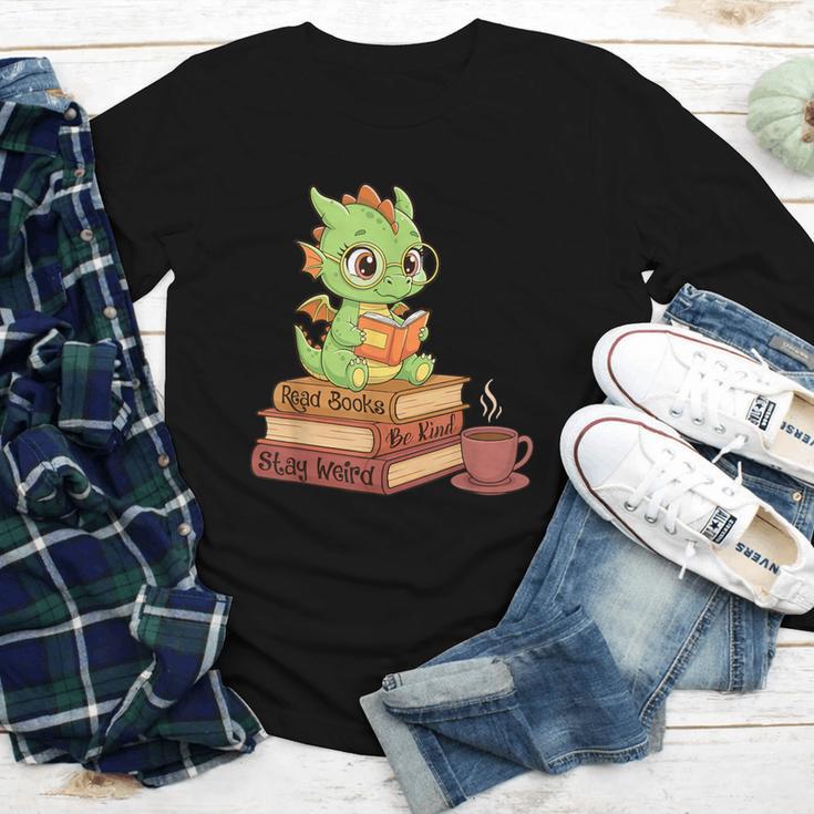 Read Books Be Kind Stay Weird Reading Bookworm Reader Youth Long Sleeve Tee