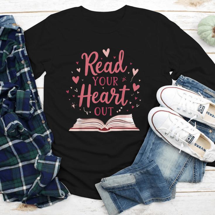 Read Your Heart Out Book Escape Into Stories Youth Long Sleeve Tee