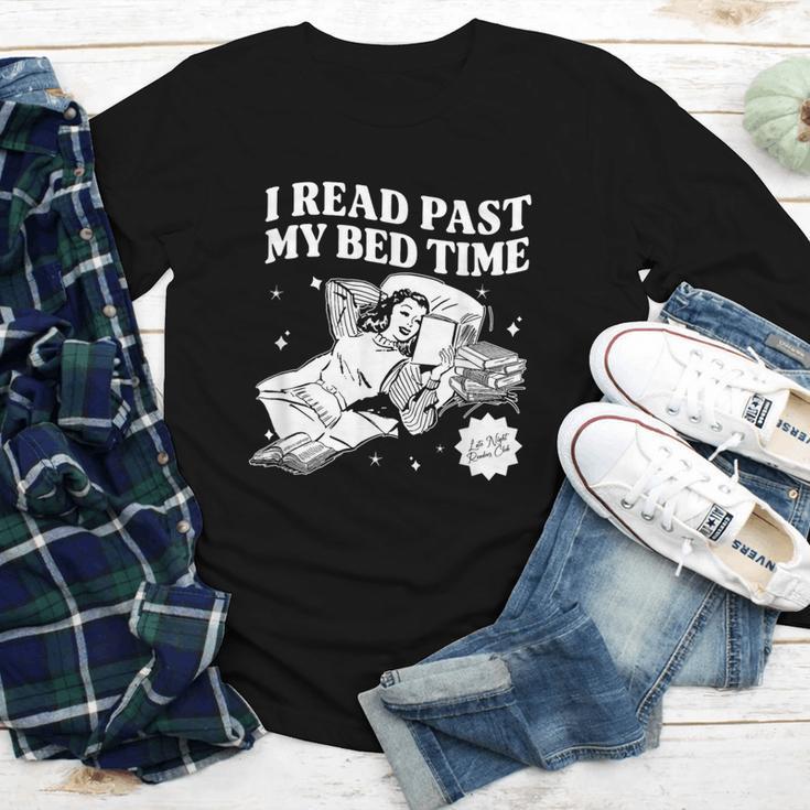 I Read Past My Bedtime Late Night Readers Book Club Youth Long Sleeve Tee