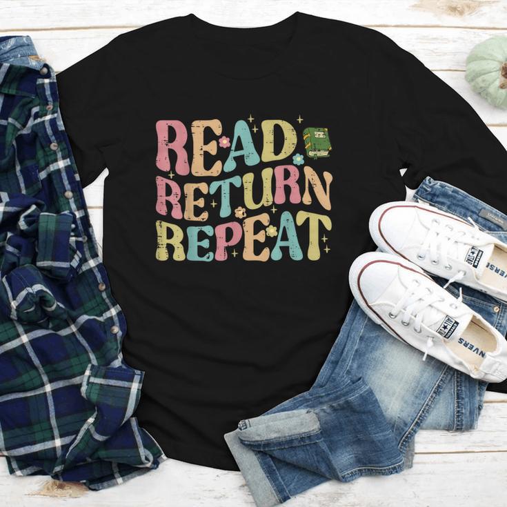 Read Return Repeat Read Reading Book Librarian Men Women Youth Long Sleeve Tee