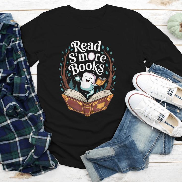 Read S'More Books Camping Outdoors Travel Campfire Youth Long Sleeve Tee
