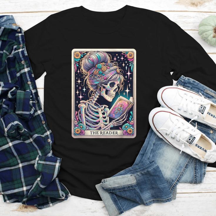 The Reader Tarot Card Women Book Lover Librarian Read Youth Long Sleeve Tee