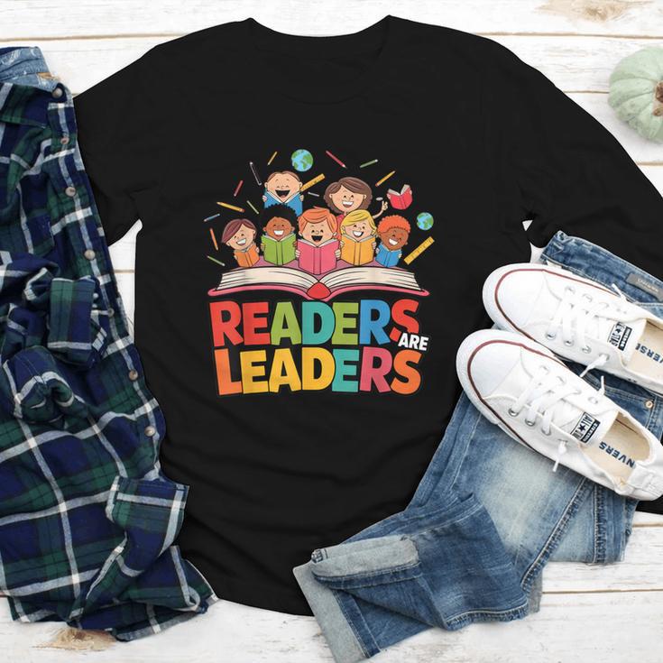 Readers Are Leaders Motivational Reading Book Quote Youth Long Sleeve Tee
