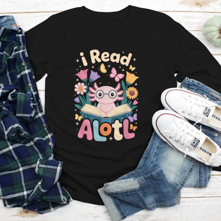 Reading Axolotl Book Lover Wildflowers Youth Long Sleeve Tee Reading Axolotl Book Lover Wildflowers Youth Long Sleeve Tee