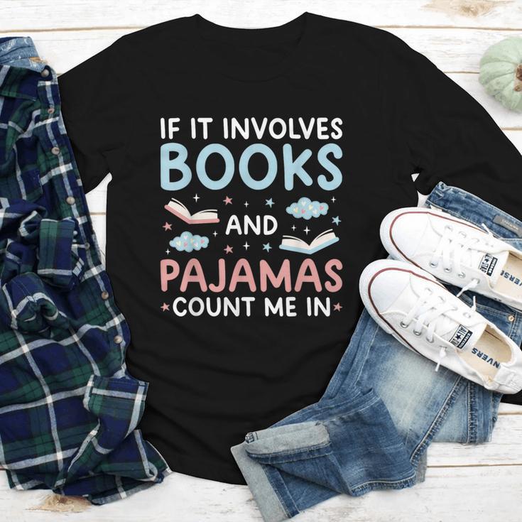 Reading Bedtime If It Involves Books And Pajamas Count Me In Youth Long Sleeve Tee Reading Bedtime If It Involves Books And Pajamas Count Me In Youth Long Sleeve Tee