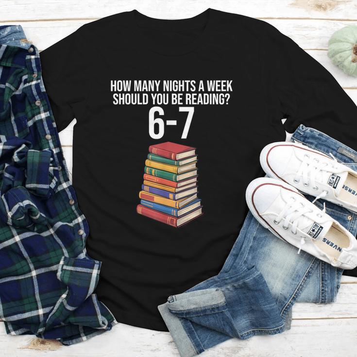 Reading Book Teacher 67 Six Seven Meme Youth Long Sleeve Tee
