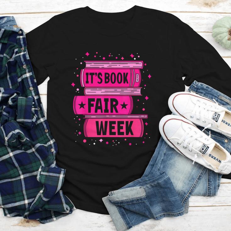 Reading Books Its Book Fair Week Youth Long Sleeve Tee