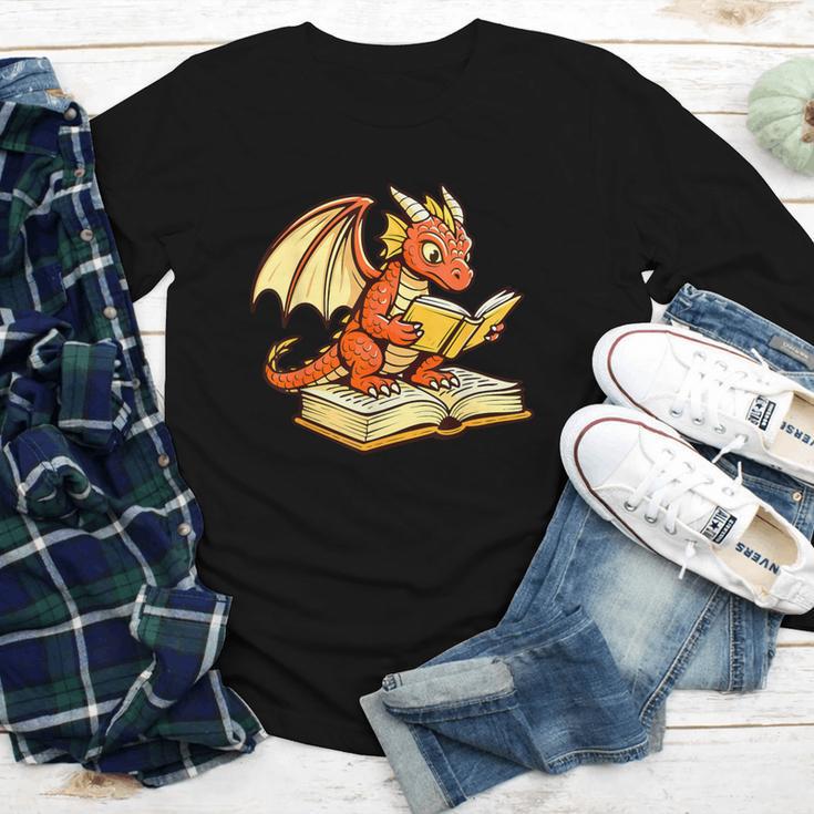 Reading Dragon Book Lover Bookworm Reader Youth Long Sleeve Tee Reading Dragon Book Lover Bookworm Reader Youth Long Sleeve Tee