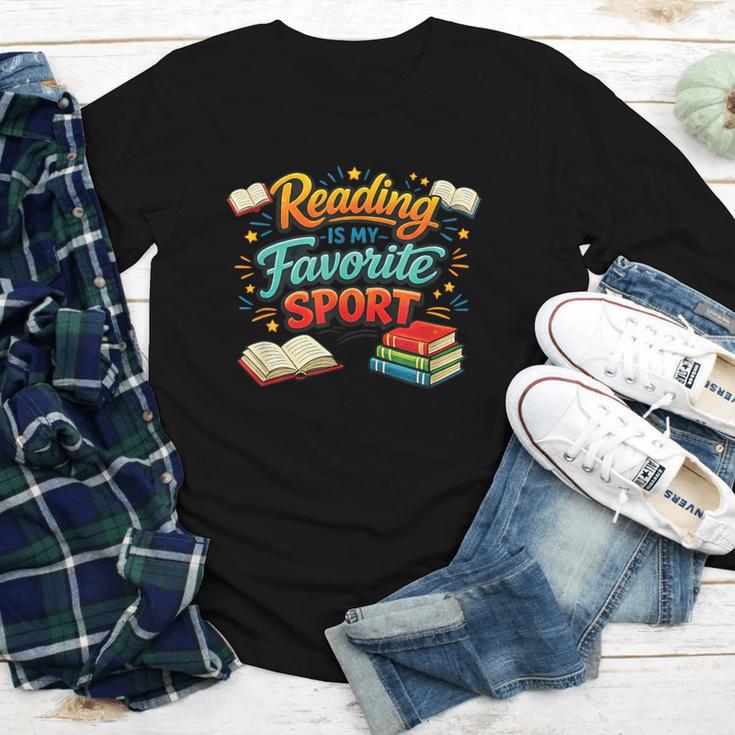 Reading Is My Favorite Sport Book Lover Youth Long Sleeve Tee