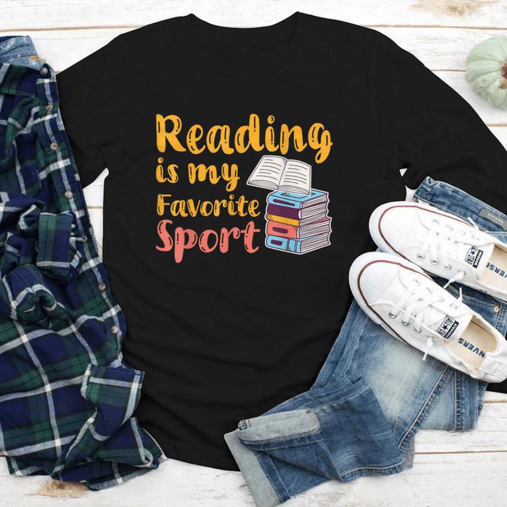 Reading Is My Favorite Sport Book Lovers Youth Long Sleeve Tee