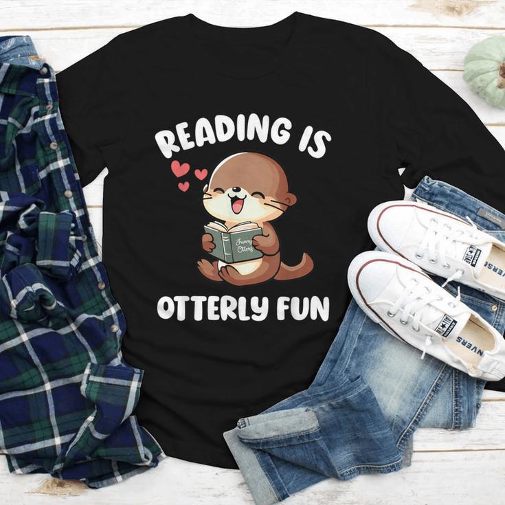 Reading Is Otterly Fun Otter Bookworm Book Lover Librarian Youth Long Sleeve Tee Reading Is Otterly Fun Otter Bookworm Book Lover Librarian Youth Long Sleeve Tee