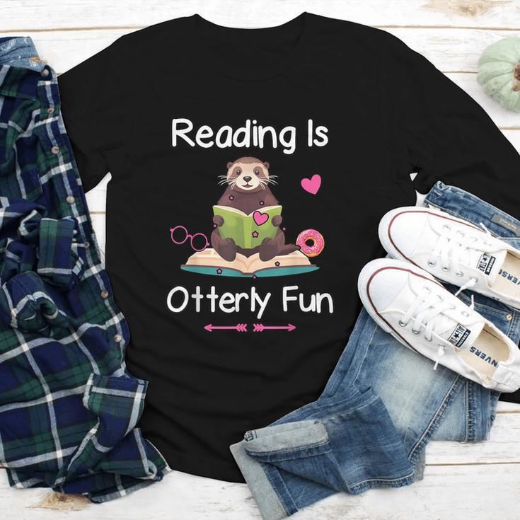 Reading Is Otterly Fun Sea Otter Book Loving Librarian Youth Long Sleeve Tee Reading Is Otterly Fun Sea Otter Book Loving Librarian Youth Long Sleeve Tee