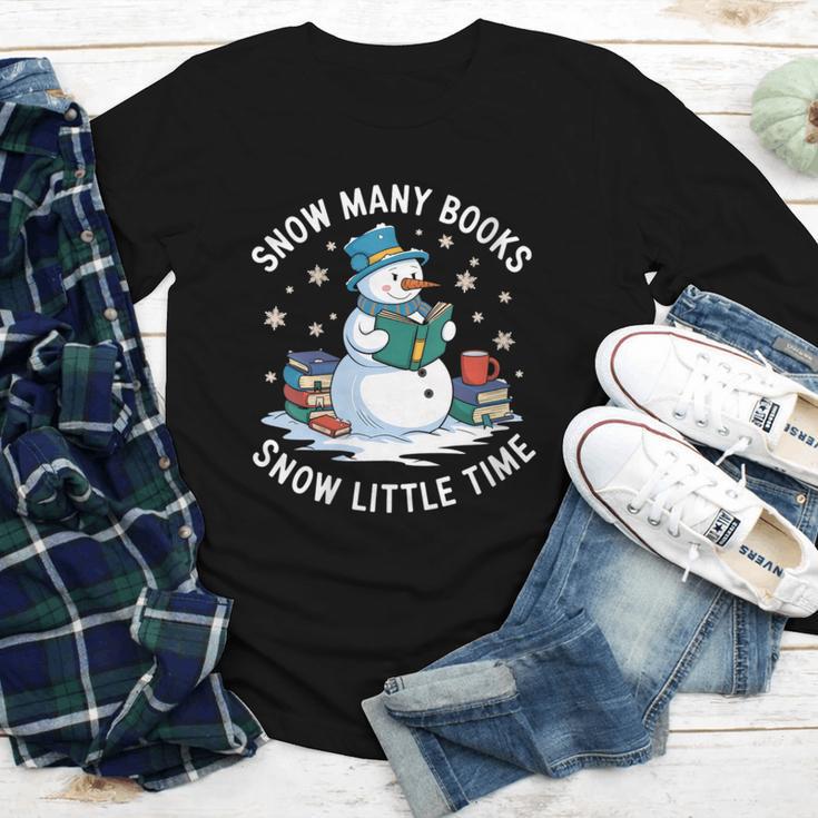 Reading Snowman So Many Books Christmas Books Readers Youth Long Sleeve Tee Reading Snowman So Many Books Christmas Books Readers Youth Long Sleeve Tee