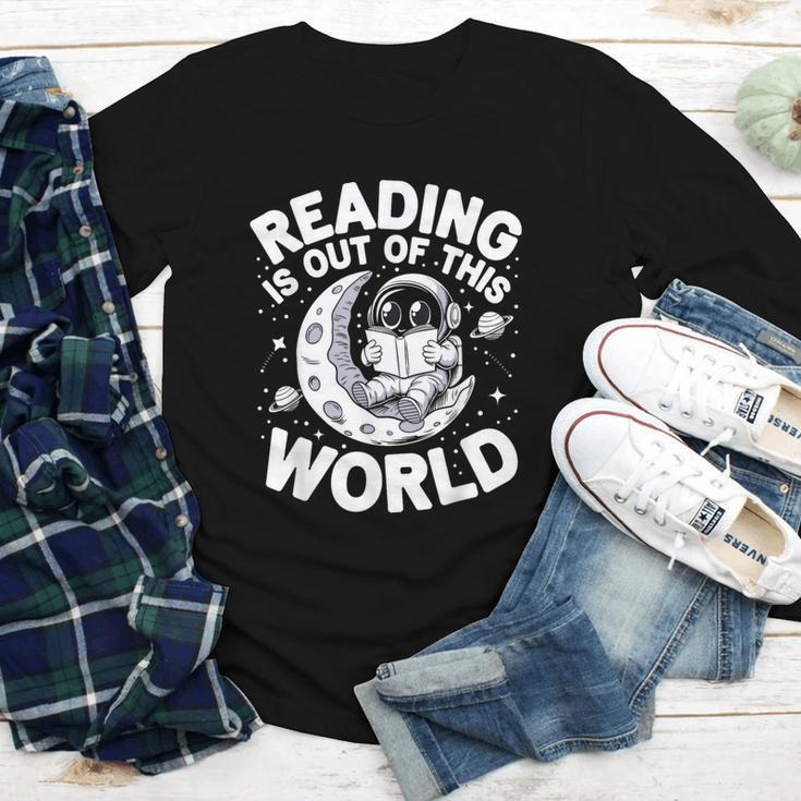 Reading Is Out Of This World Space Books Lover Youth Long Sleeve Tee Reading Is Out Of This World Space Books Lover Youth Long Sleeve Tee