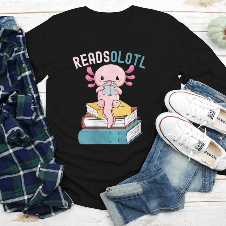 Reads Alotl Shirt Kids Readsolotl Read Axolotl Shirt Books Youth Long Sleeve Tee