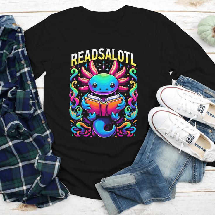 Readsalotl Axolotl Book Lovers Axolotls Youth Long Sleeve Tee