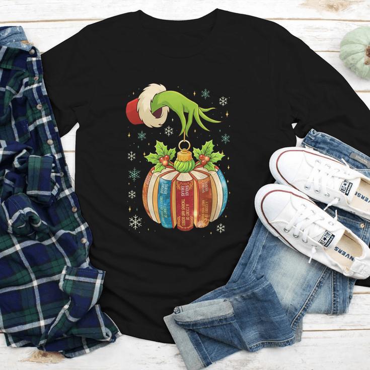 Retro Christmas Ornament Book Christmas Teacher Librarian Youth Long Sleeve Tee Retro Christmas Ornament Book Christmas Teacher Librarian Youth Long Sleeve Tee