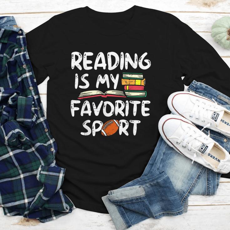 Retro Reading Is My Favorite Sport Football World Book Day Youth Long Sleeve Tee