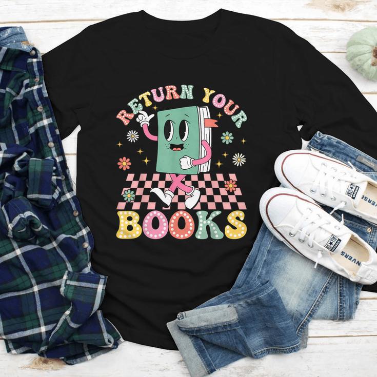 Return Your Books End School Year School Librarian Teacher Youth Long Sleeve Tee