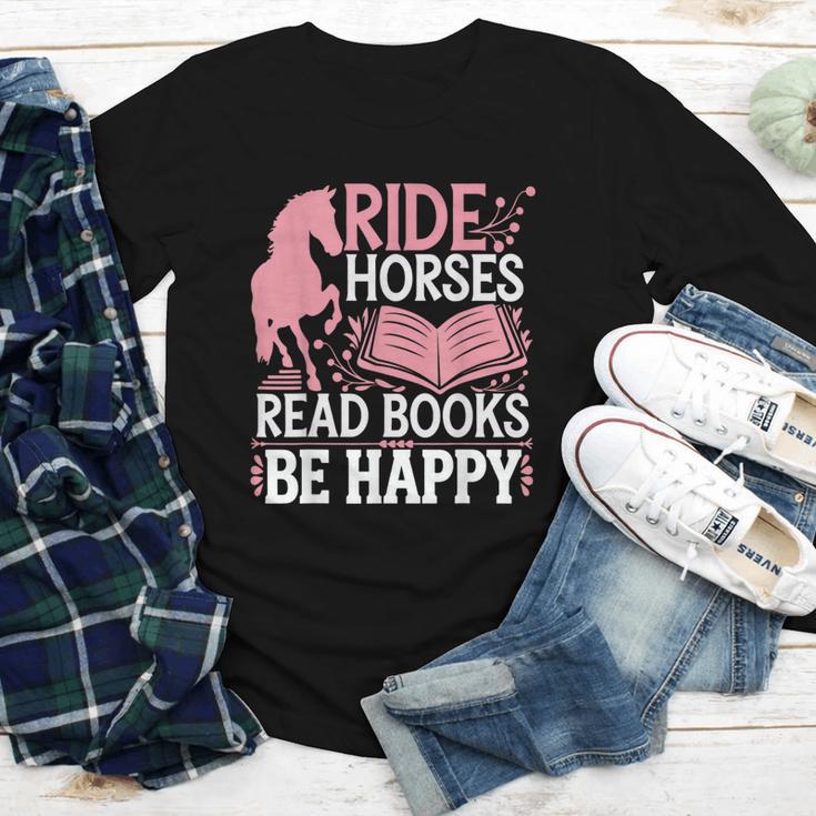 Ride Horses Read Books Be Happy Youth Long Sleeve Tee