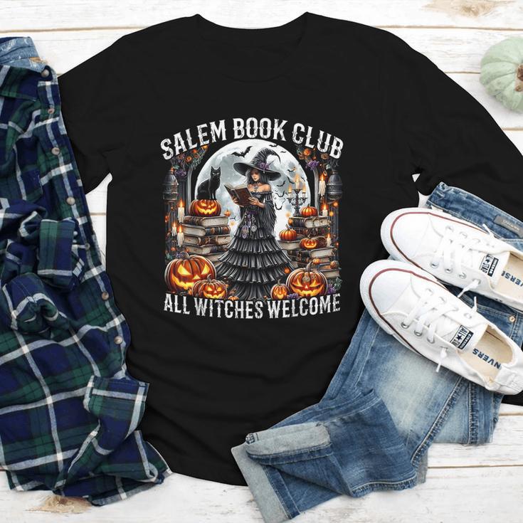 Salem Book Club Gothic Witch Vintage Halloween Art Youth Long Sleeve Tee