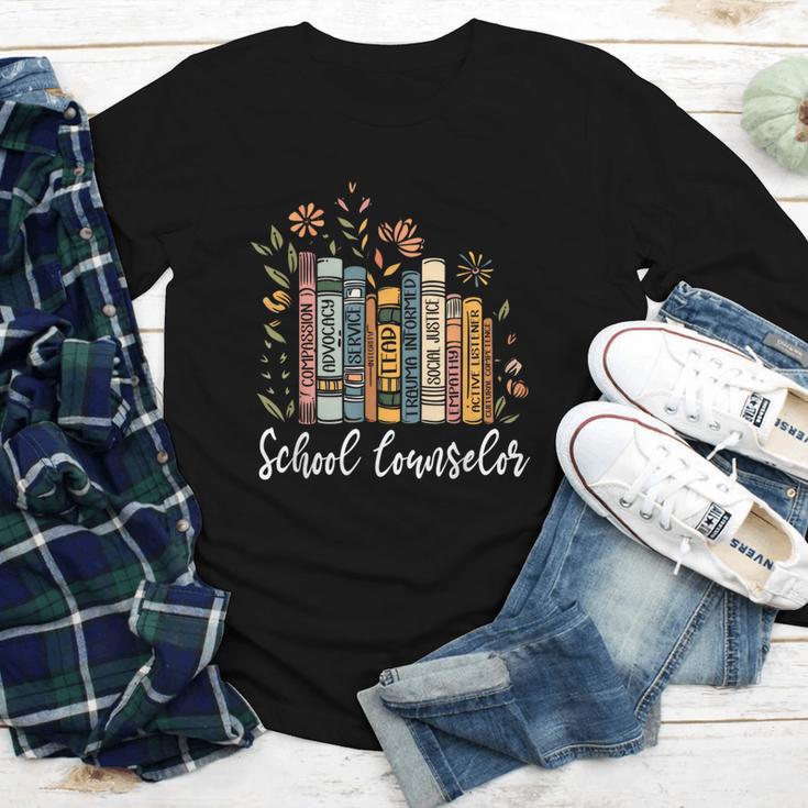 School Counselor Wildflower Books National School Counseling Youth Long Sleeve Tee
